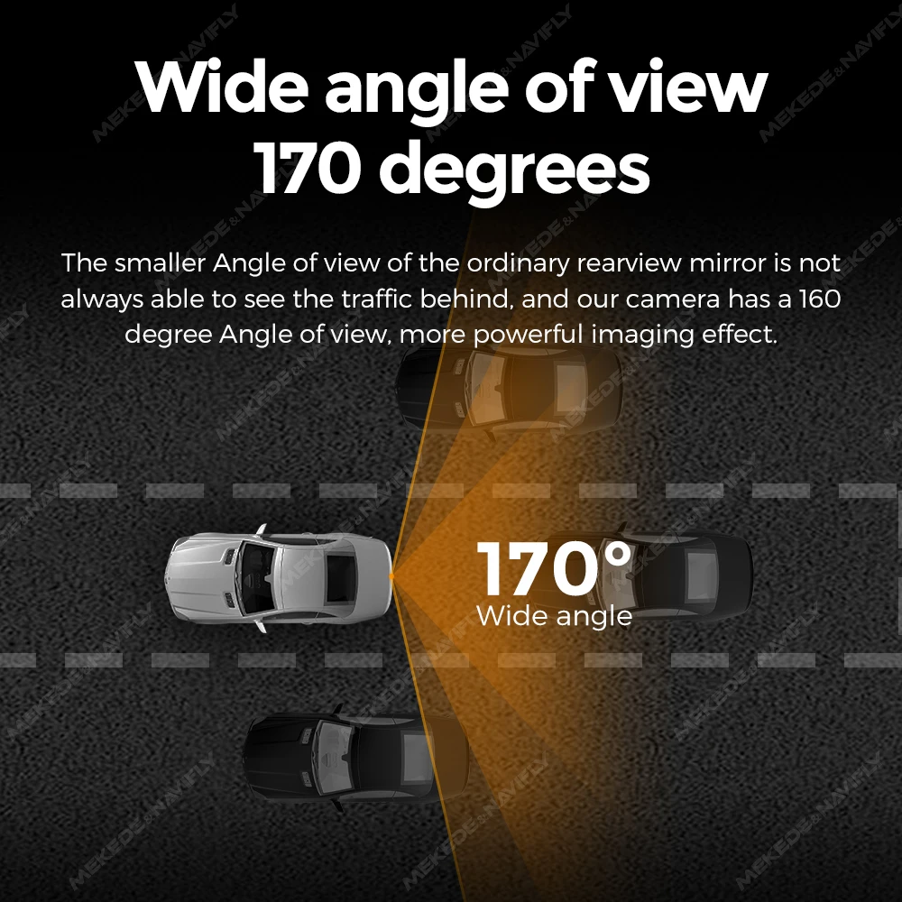 AHD 1080P Car Rear View Camera 170°Wide Angle Adjustable Anti-Interference Night Vision Waterproof Auto Parking Backup Camera