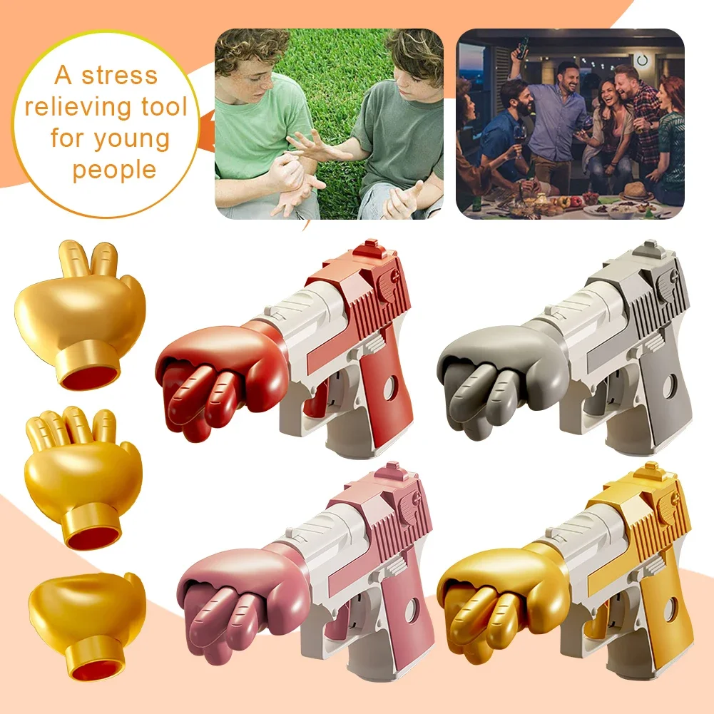 Finger-Guessing Gun Decompression Toys Parent-Child Interaction Fair Guessing Fist Gun Desktop Game Gathering Party Props Gifts