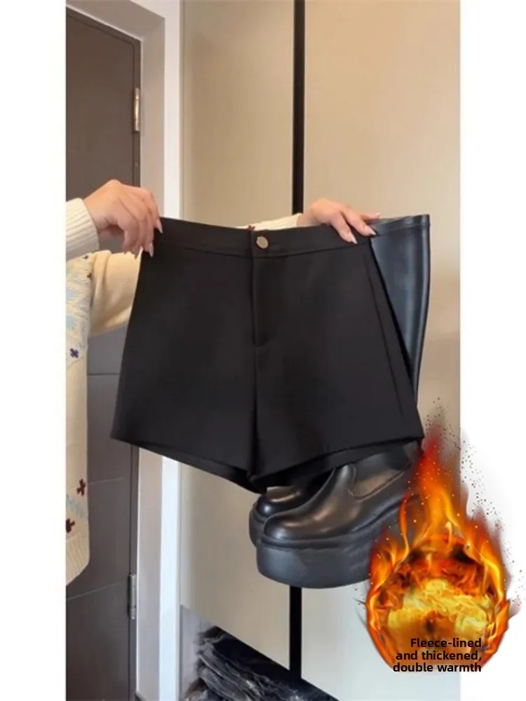 Bla Fce اصطف Thiened ألف خط سراويل تقليدية المرأة عالية الخصر التخسيس Bootcut السراويل تخفيف Sle الشتاء Faion