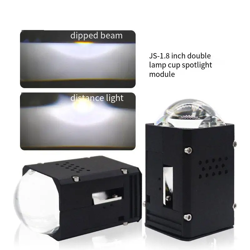 

Mini Matrix 1.8 Inch Bi LED Laser Projector Lens 12V 55W 6000K Hi Lo Beam Universal Car Headlight Retrofit