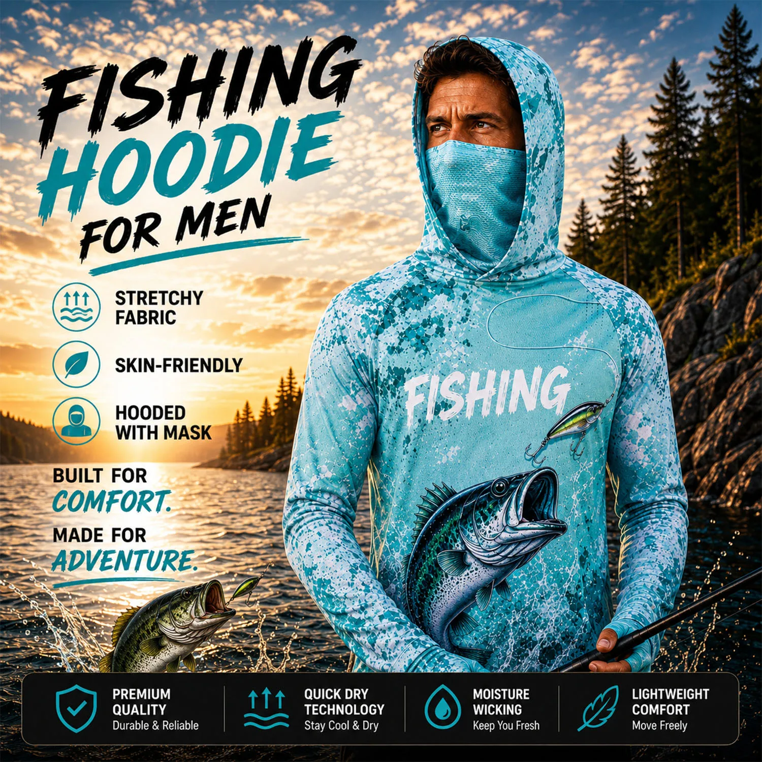Balıkçılık için Jersey Tişörtl - Fishing Shirt Uv Protection incelemesi ve fiyatı