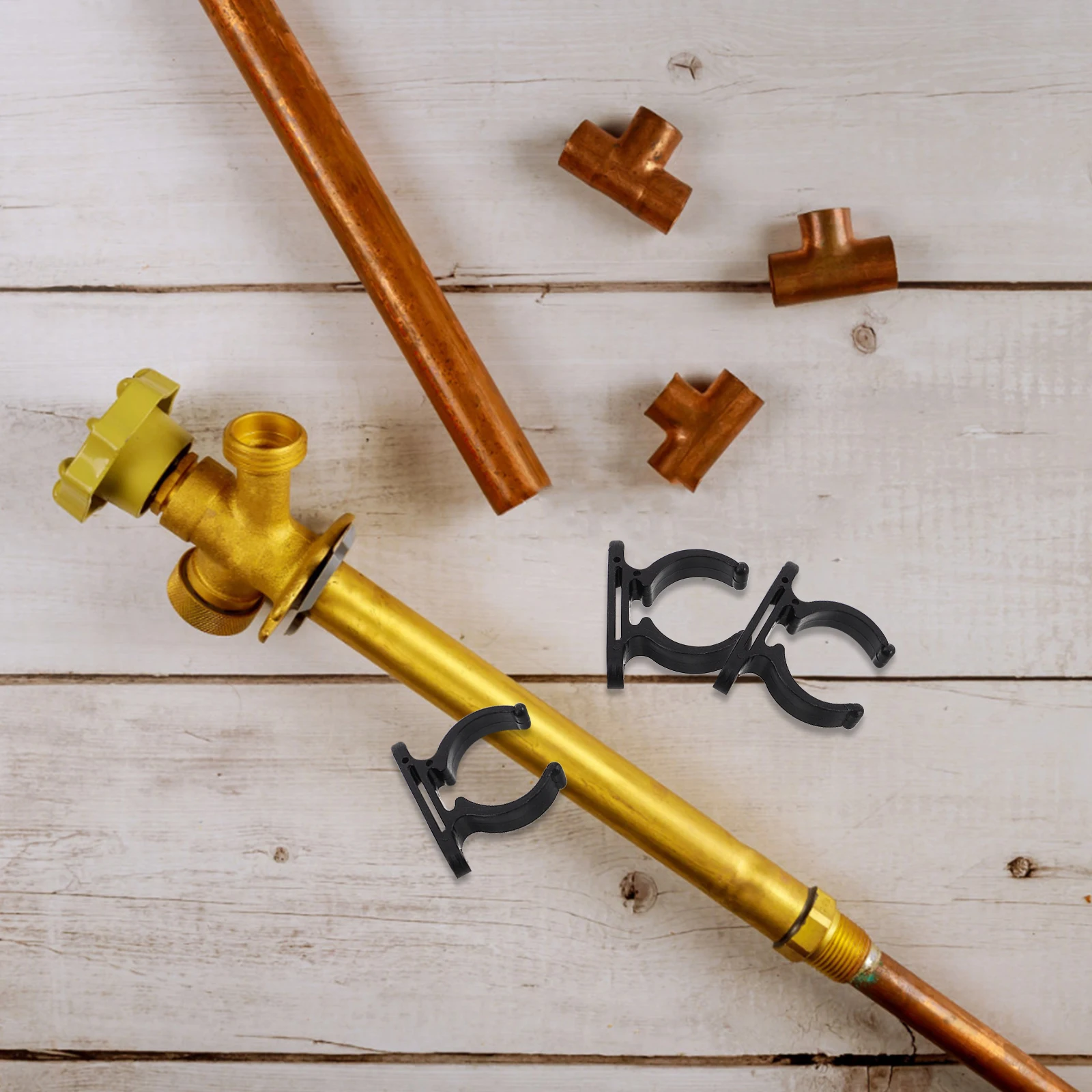 

2pcs Yacht Clip Boat Accessories Marine Fixing Buckle Shelf Pole Connector Open Type Ladder Stowing Clips Nylon Ladder Hooks