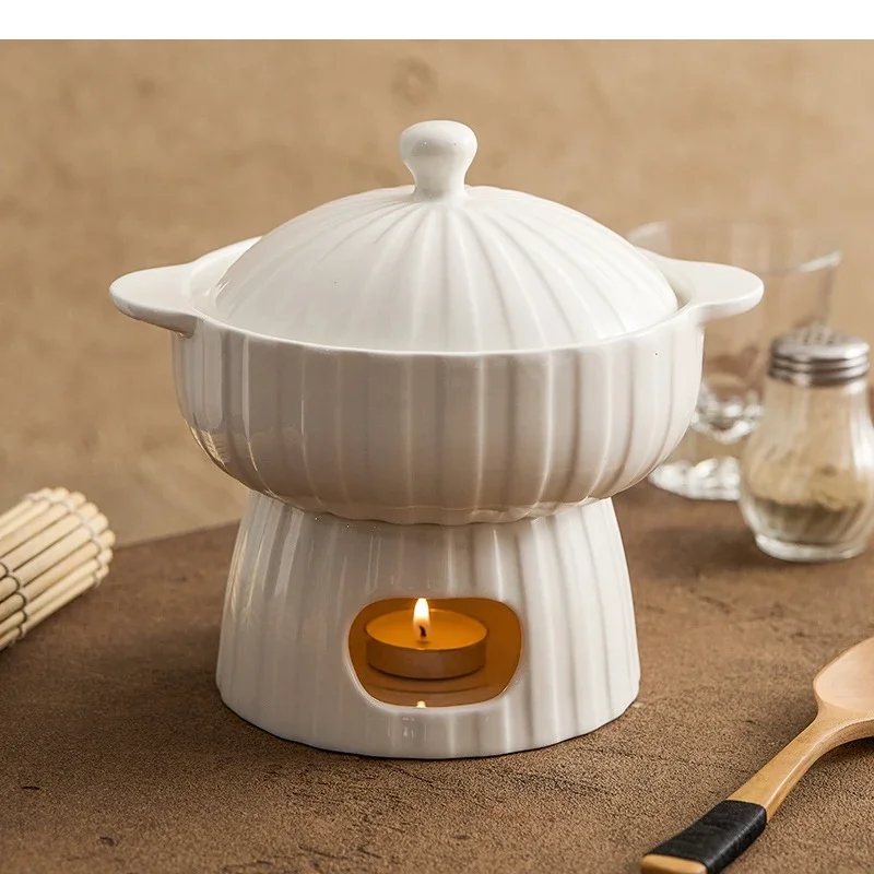 Nordic Heated Insulated Plate Hotel Restaurant Featured Cooking Dishes Main Course Ceramic Home Kitchen Utensils