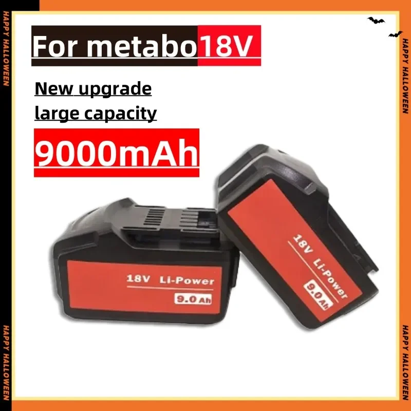 Dla Metabo 18V 4.0-9.0Ah akumulator elektronarzędzia wiertarka klucz młotk szlifierka dla Metabo 18V akumulator Asc30 Asc55