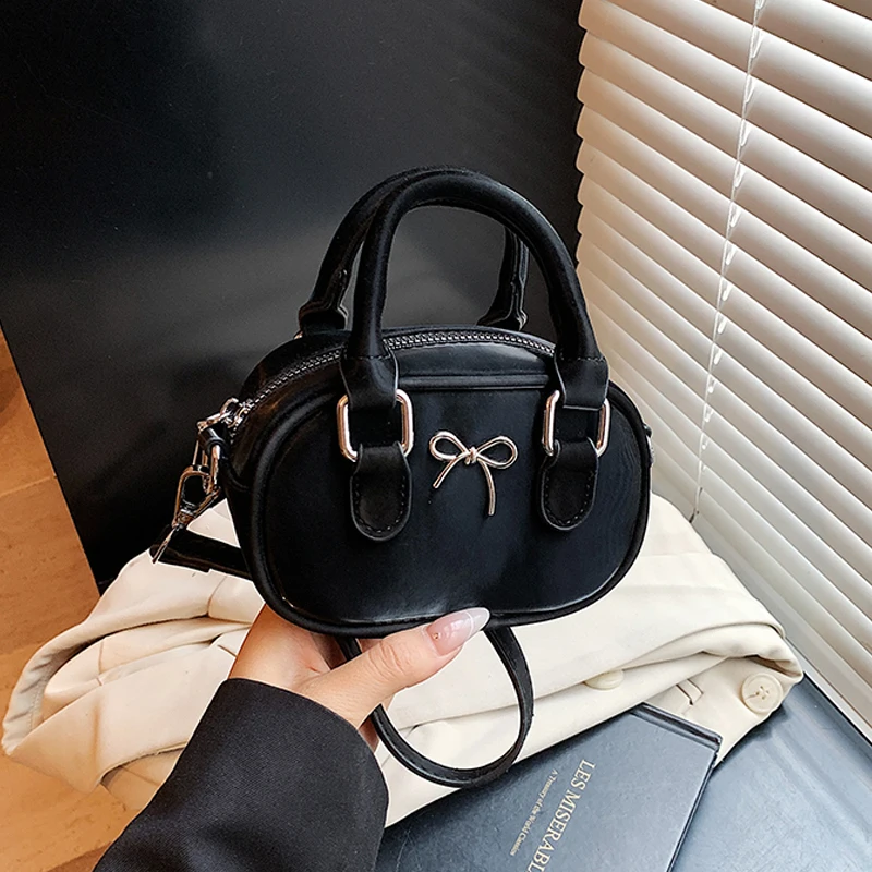 

Exquisite Mini Versatile Crossbody Bag Retro Children's Sweet Bow Handbags Women's Party PU Lipstick Bags Kids Birthday Gift