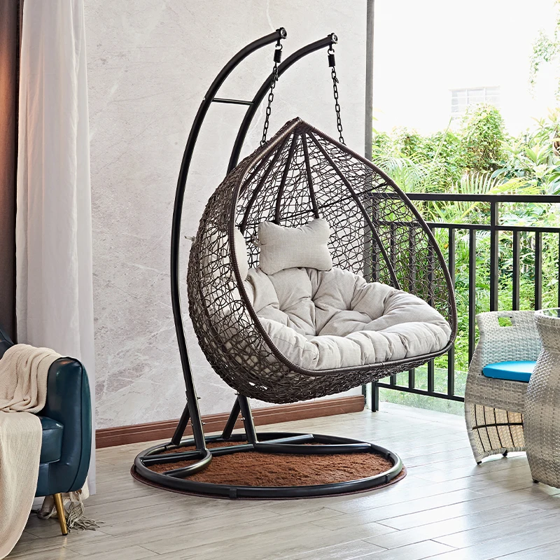 

Hanging basket Rattan chair Internet celebrity hammock Indoor household Double rocking chair Balcony Chlorophytum
