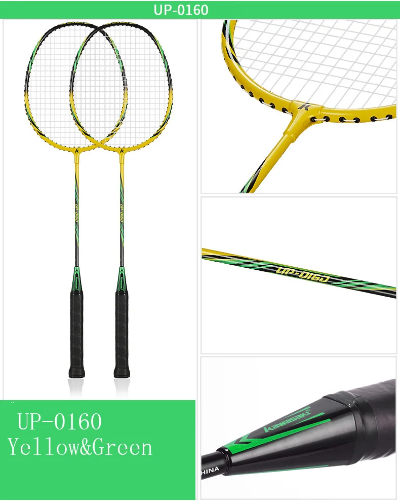 Kawasaki Badminton Racket 1U Aluminum Alloy Frame Badminton Racquet With String UP-0160 With Free Gift Shuttlecock