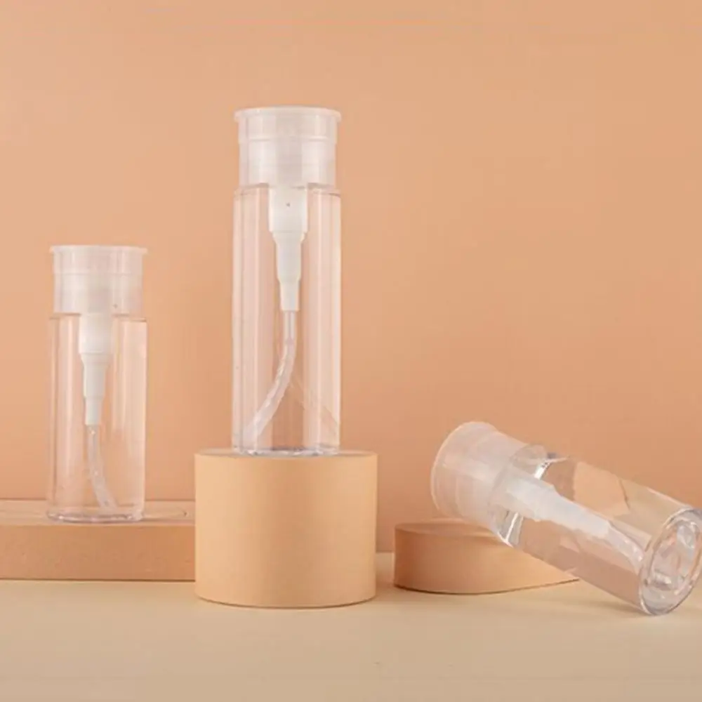 Ferramenta recarregável imprensa bombeamento dispensador vazio bomba dispensador garrafa removedor de maquiagem garrafa removedor de esmalte recipiente