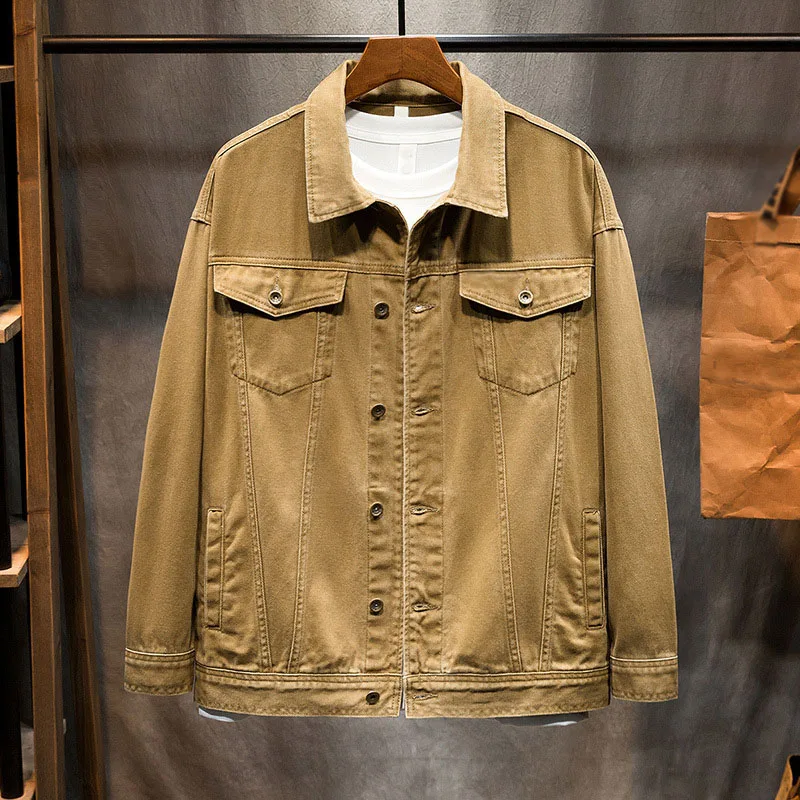 145KG Spring Autumn Jackets 5XL 6XL 7XL Bust 145cm Men Jackets