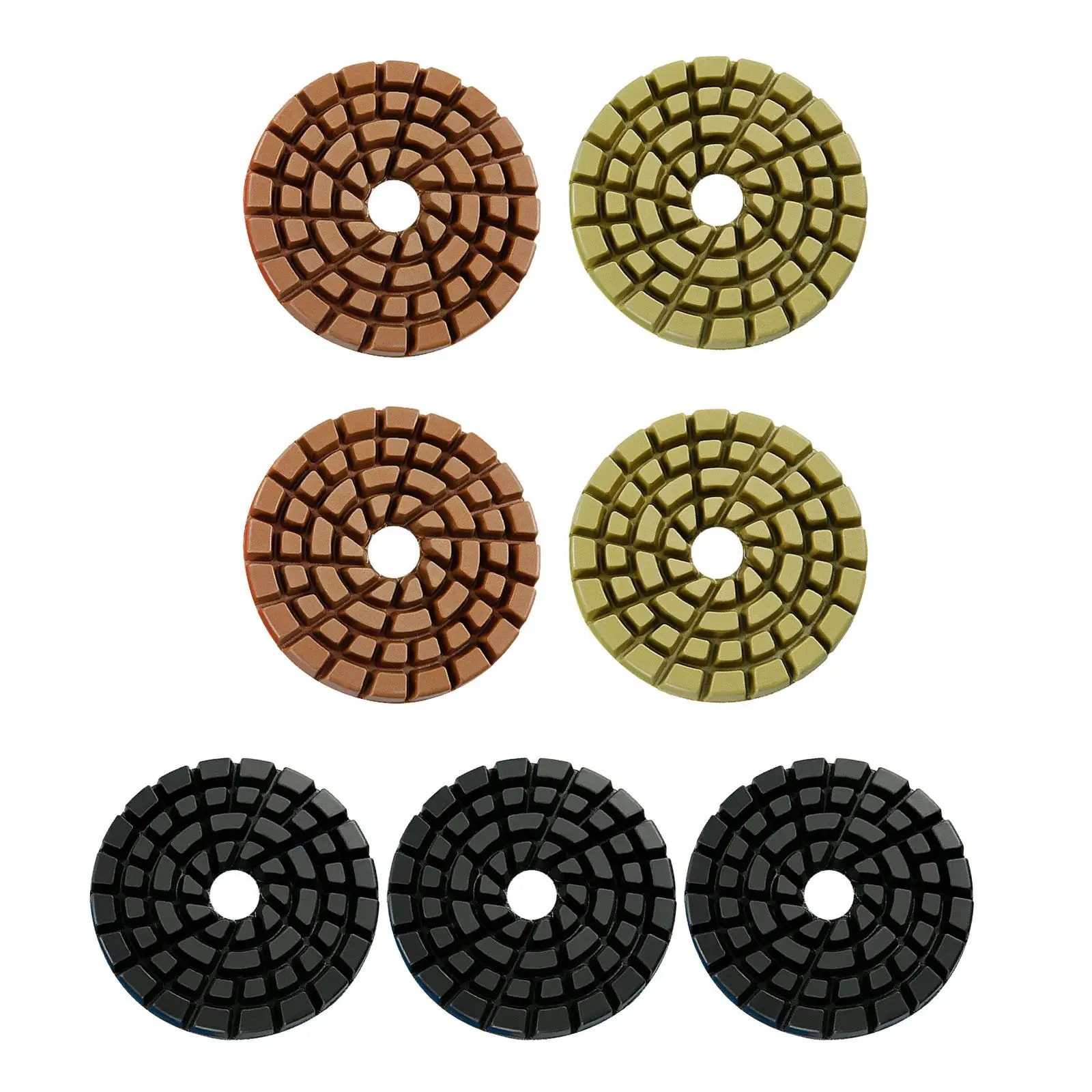 Diamond Polishing Pads 4 inch Easy Installation Direct Replaces Sanding Pad for Countertop Terrazzo Concrete Floor Marble