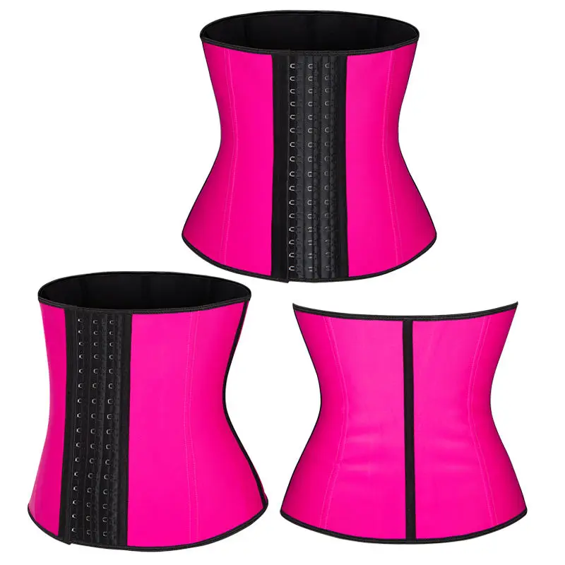 3Hooks Plus Size Waist Trainer for Women Latex Underbust Waist Cincher Corset,Women\'s Sport Girdle Workout Corset