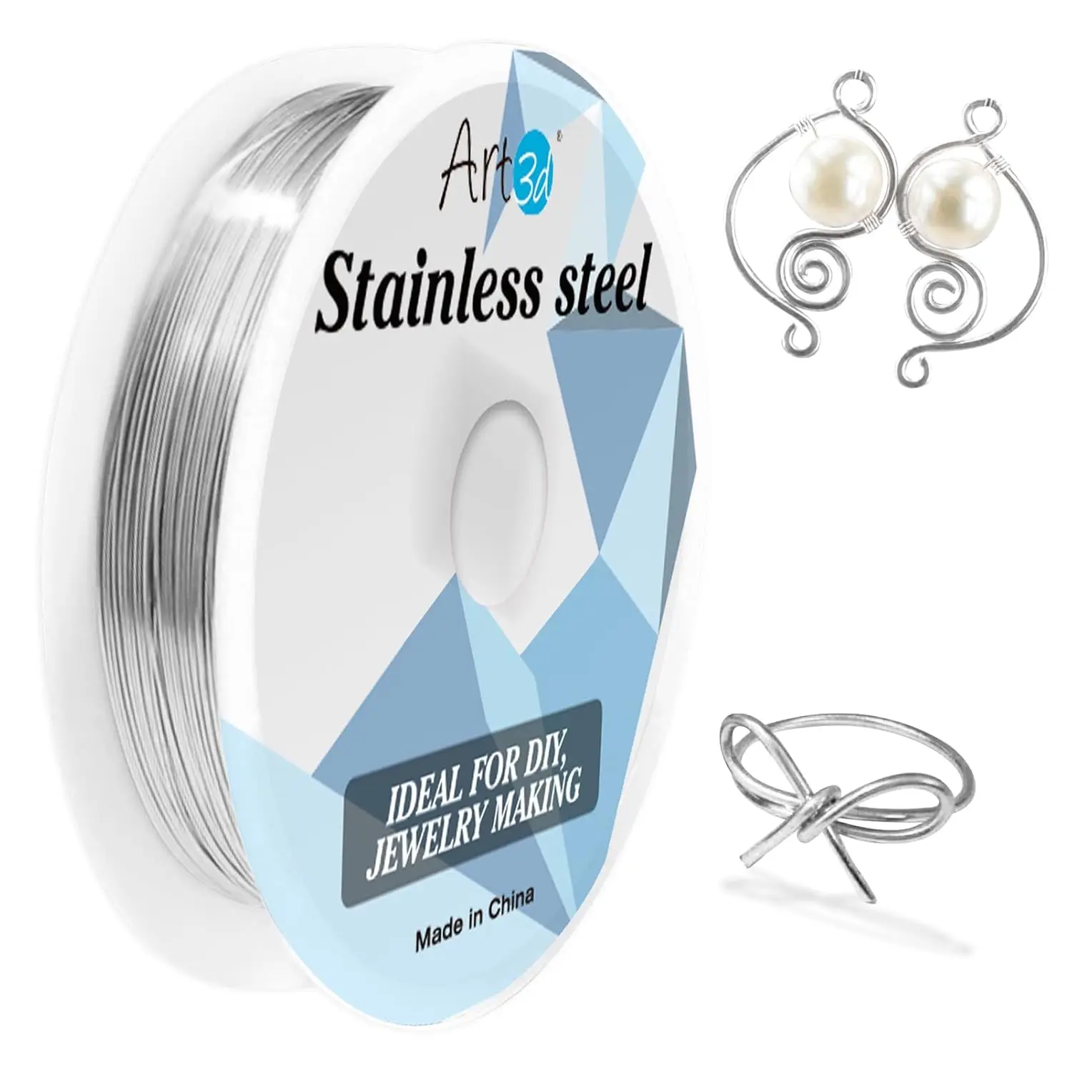 

20 Gauge Stainless Steel Wire, Bendable Soft Crafting Wire for Jewelry Making Earring Beading DIY Wrapping Sculpting - 120 FT Si