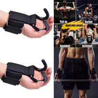 1/2pc Dumbbell Non-Slip Weight Lifting Hookspremium Pair Of Straps Weightlifting Deadlift Chin Pull Up And Fitness Hook Training
