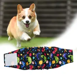 Multiple Sizes Dog Diapers Elastic Waistband Pet Diapers Adjustable Leakproof Male Dog Belly Band Diapers High for Incontinence