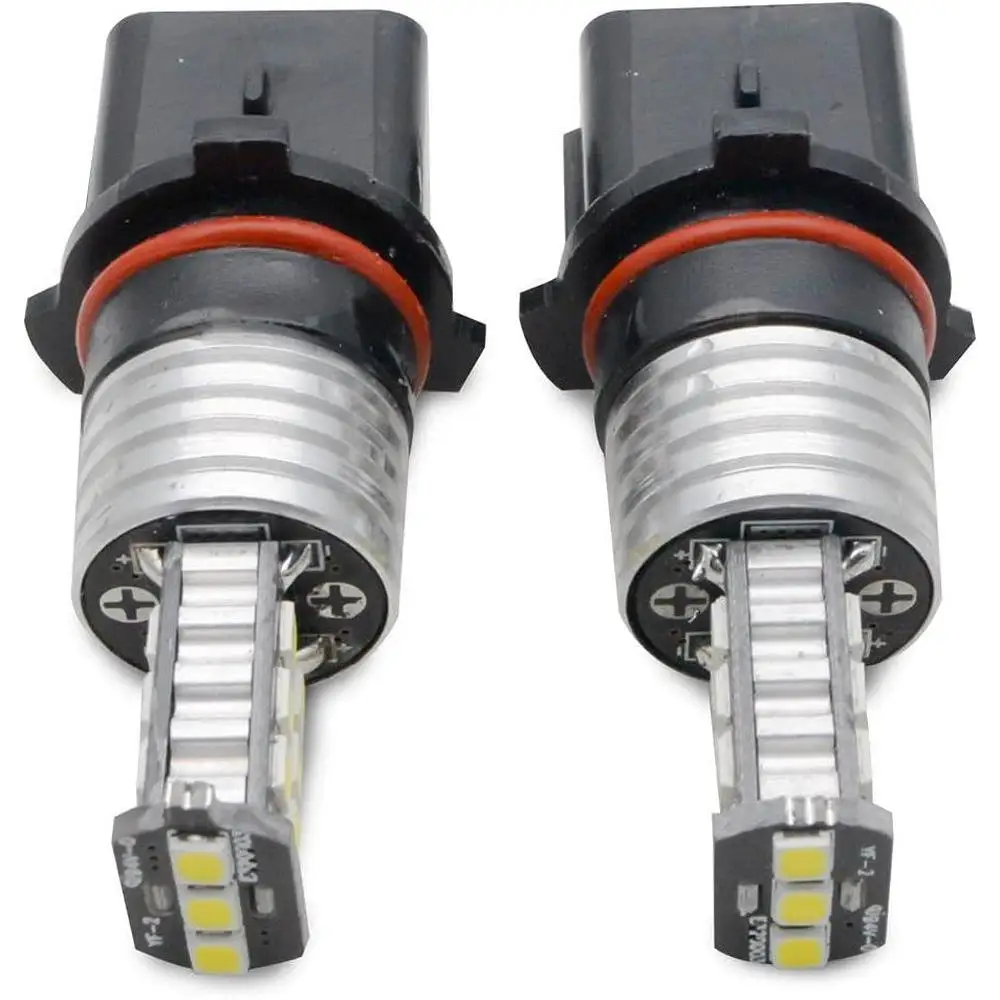 2 pcs LED Fog Light Bulbs lug-and-Play Installation For vehicles featuring P13W Fog LightSockets 12 V -24 V DC