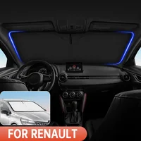Para Renault Clio 2 3 4 5 2015-2021 2022 2023 cubierta parasol para parabrisas de coche ventana delantera parasol visera accesorios interiores de coche