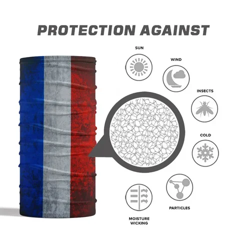 Imagen 2 del producto Bandanas para la cara de la bandera nacional de los fanáticos del fútbol mundial España Francia Corea México Alemania polaina de cuello sin costuras hombres mujeres sombreros bufanda