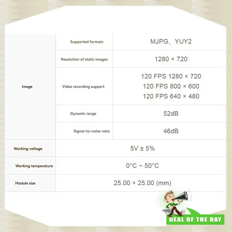 24-Hour Delivery OV9281 USB 1MP Camera Module 1280X720 120FPS High Frame Rate Global Shutter 120 Degree FOV - Image 6