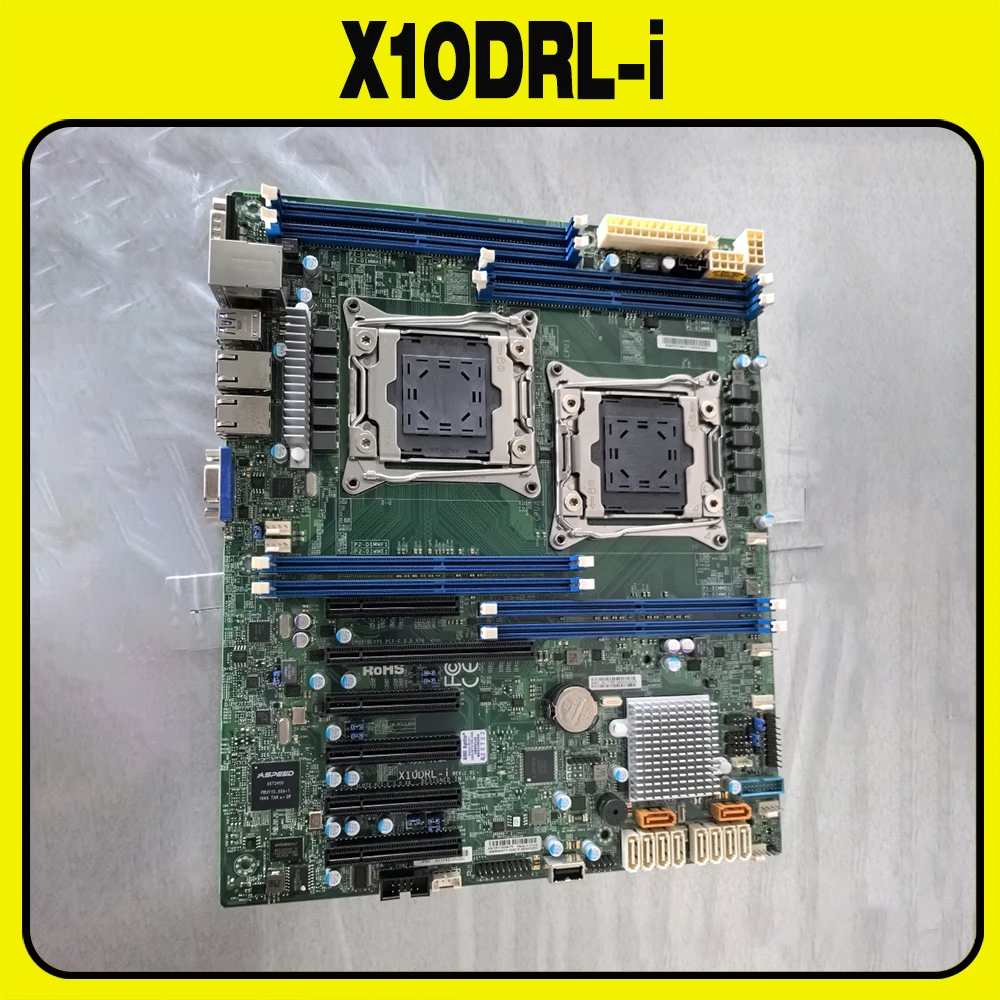 For Supermicro dual E5 workstation LGA 2011 c612 chipset server motherboard X10DRL-i