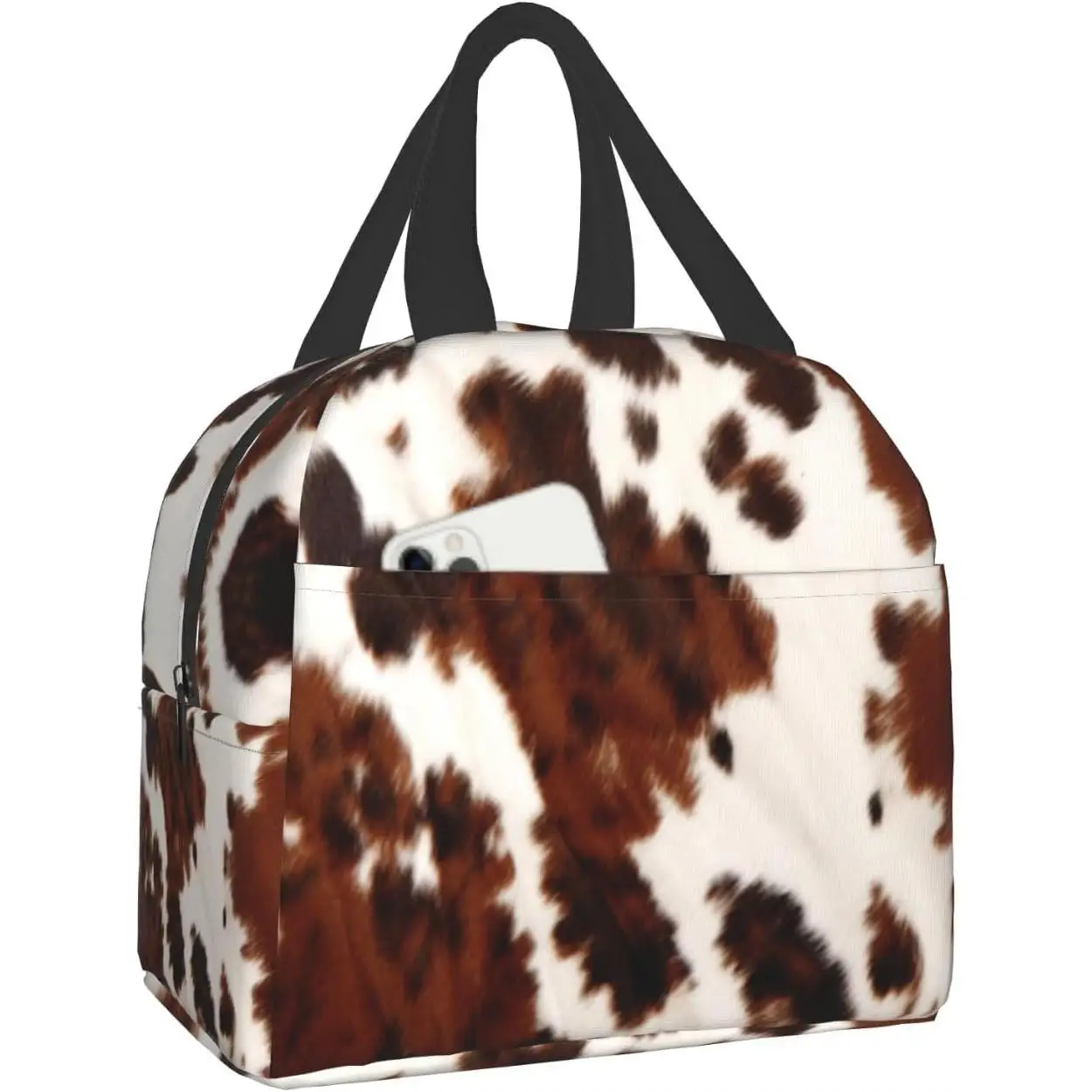 

Ланч-бокс с принтом кожи, абстрактная африканская ферма животных, модная многоразовая портативная сумка-контейнер для еды для женщин, мужчин, детей, взрослых, работы