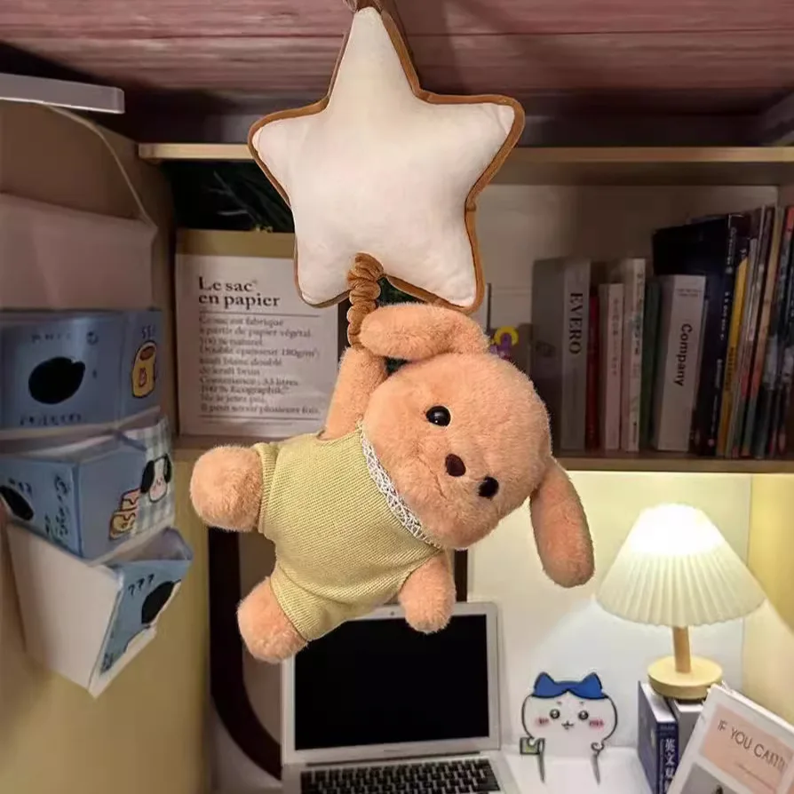 Butter bear Sembell music soothes the bell the stars hang on the bedside pendant doll plush gift for children