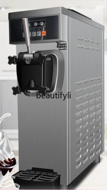 

Ice Cream Machine Commercial Fully Automatic Ice Cream Machine Desktop Small Cone Soft Ice Cream Machine