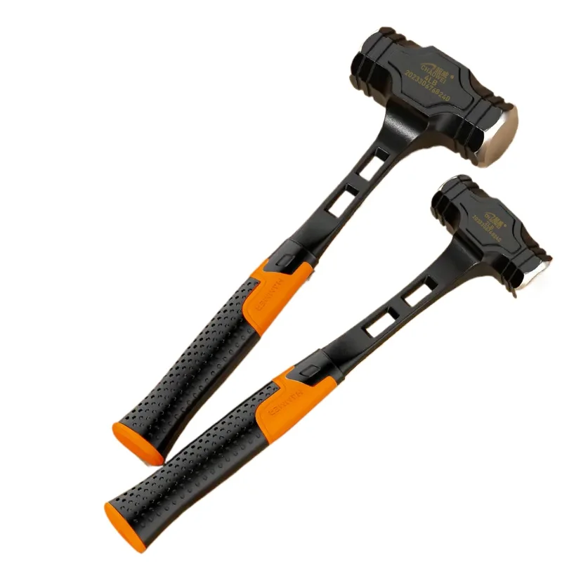 Zintegrowany Ośmiokątny Młotek Kempingowy Wytrzymały i Trwały Młotek do Rozbijania Ścian Amortyzujący Wstrząsy Wielofunkcyjne Narzędzia Ręczne