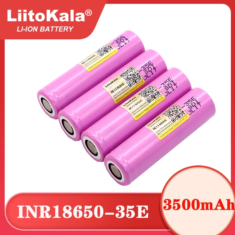 Liitokala Original INR18650-35E 3.7V 3500mAh Max 13A Discharge Power Battery For Flashlight batteries