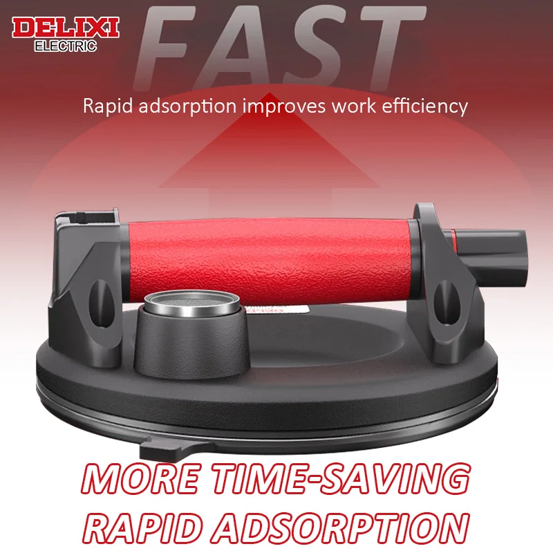 DELIXI ELECTRIC Glass Suction Cup Strong Heavy Duty Ceramic Tile Floor Special Electric Large Suction Cup Vacuum Pump Extractor