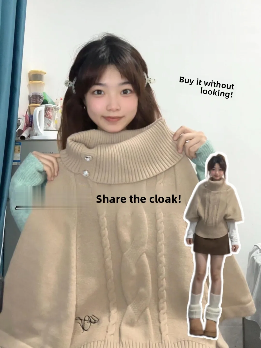 

Chunky Knit Turtleneck Sweater Women's Autumn Winter Fashion Cozy High-End Feeling Cowl Neck Wrap Super Cute Outerwear Top