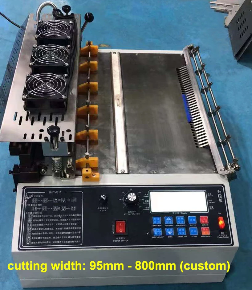 Computerized Automatic Velcro Tape Cutting Machine Hot & Cold Knife Programmable Cutter For Webbing, Ribbon, Elastic & Zipper