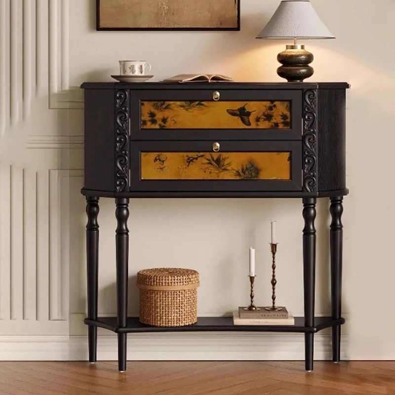 

Classic Vintage Console Table Premium Design Drawers Storage Console Table Organize Display Wohnzimmer Tisch Home Furniture