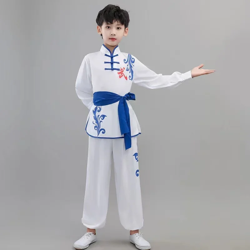 子供と大人のための武術の服,男の子のための伝統的な服の組み合わせ,大天使の衣装,カンフースタイルの服,女の子と男の子