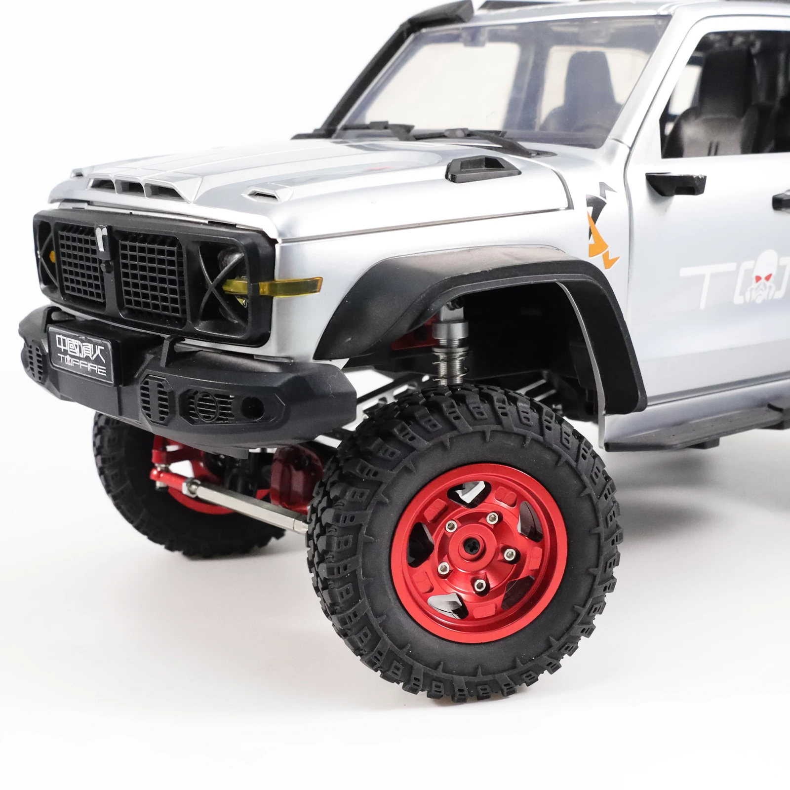 4 PCS New Metal Wheel Tires with Bead Locks for WPL FAYEE MN Model99S 98 MN300RC Cars, Modification and Upgrade Accessories