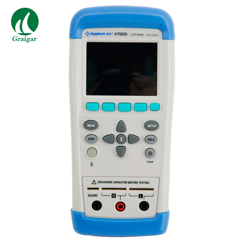 AT826 Handheld Digital LCR Meter Electric Bridge Tester with Touch Screen