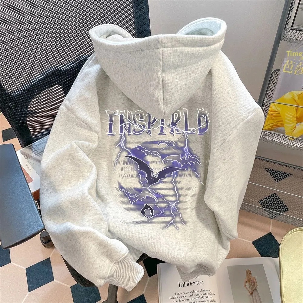 

Худи большого размера: модная брендовая одежда для пар на весну, осень, зиму, из хлопка, с длинным рукавом, в уличном стиле