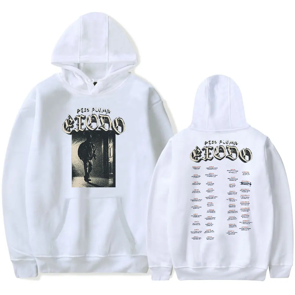 Peso Pluma Exodo Tour 2024 Hoodie Pocket Drawstring Man/Woman HipHop Hoodies Casual Pullover Streetwear Harajuku Top