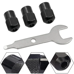 3pcs Mini Drill Chuck M8*0.75mm Chuck Nut For Rotary Tools Drill Bit Chucks Adapter Wrench Power Tools Engraver Accessories