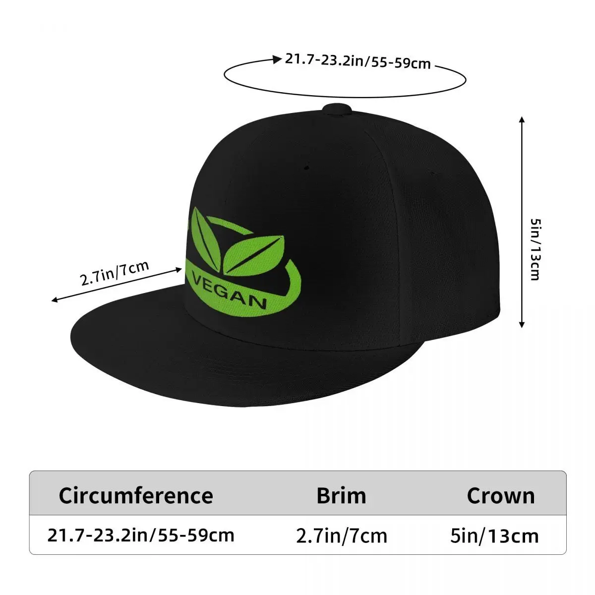 Vegan Logo 3611 Pet Heren Herenhoed Heren Caps Pet Voor Dames Caps Voor Heren Zomer 2024 Man Hoed Baseball Pet