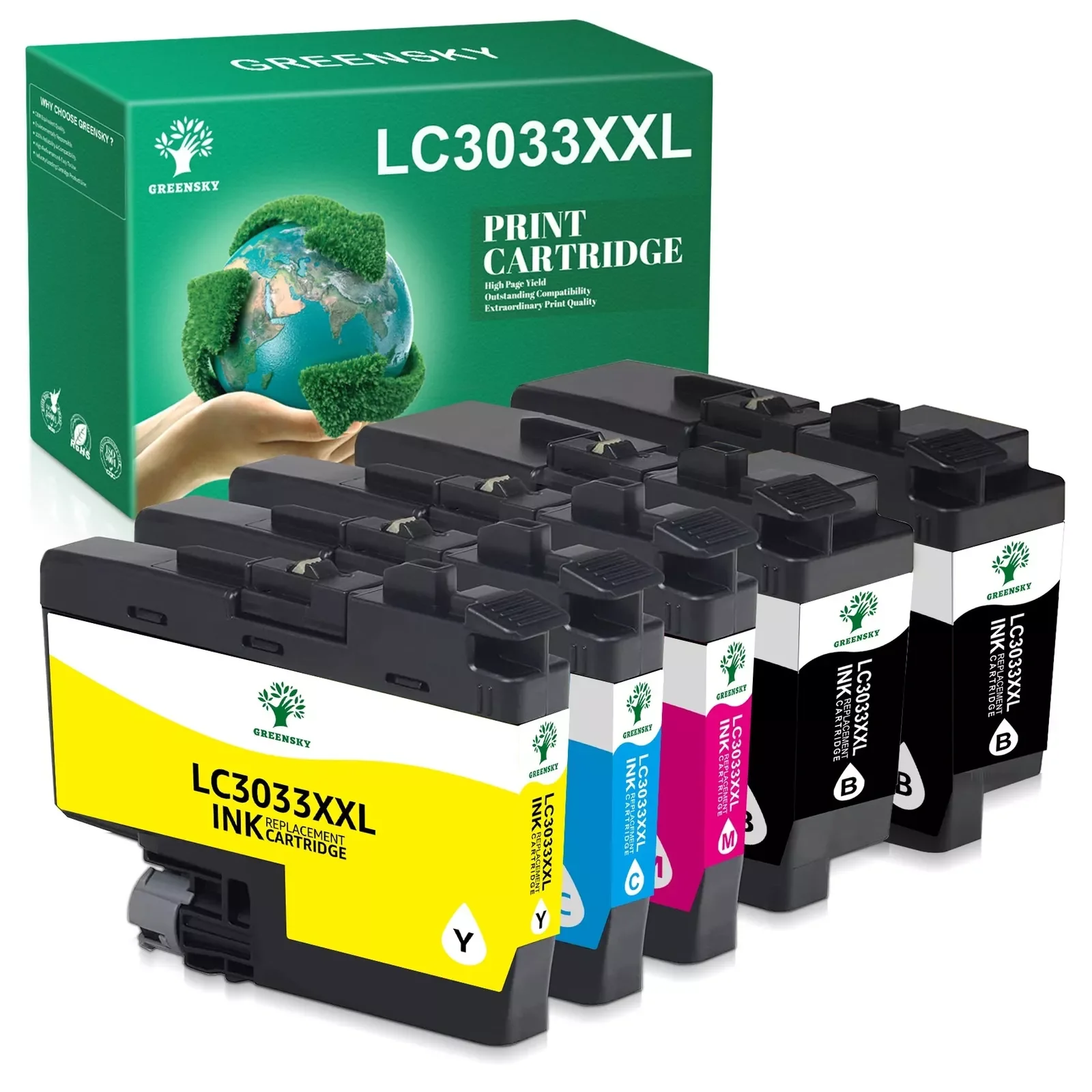 5 LC3033XXL Black Color Ink Cartridge for Brother MFC-J995DW J805DWXL J805DW