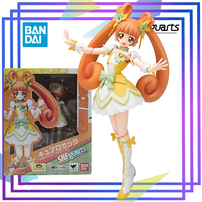 BANDAI Original S.H.Figuarts Series 《DokiDoki! PreCure:Rose Angel》 Anime Figura de acción Modelo de ensamblaje Juguetes Modelo coleccionable