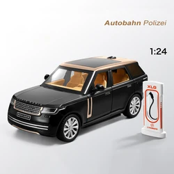 1:24 Range Rover 2023 Alloy Model Car Toy Diecasts Metal Casting Sound and Light Car Toys For Children Vehicle