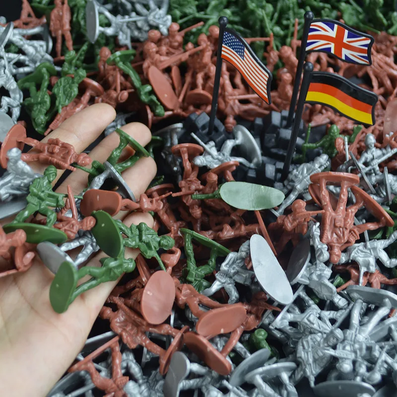 Mini Plastic Soldiers – Tactical Battlefield Figures for Tabletop Wargames, Strategy Planning & Adult Military Simulation TMZ