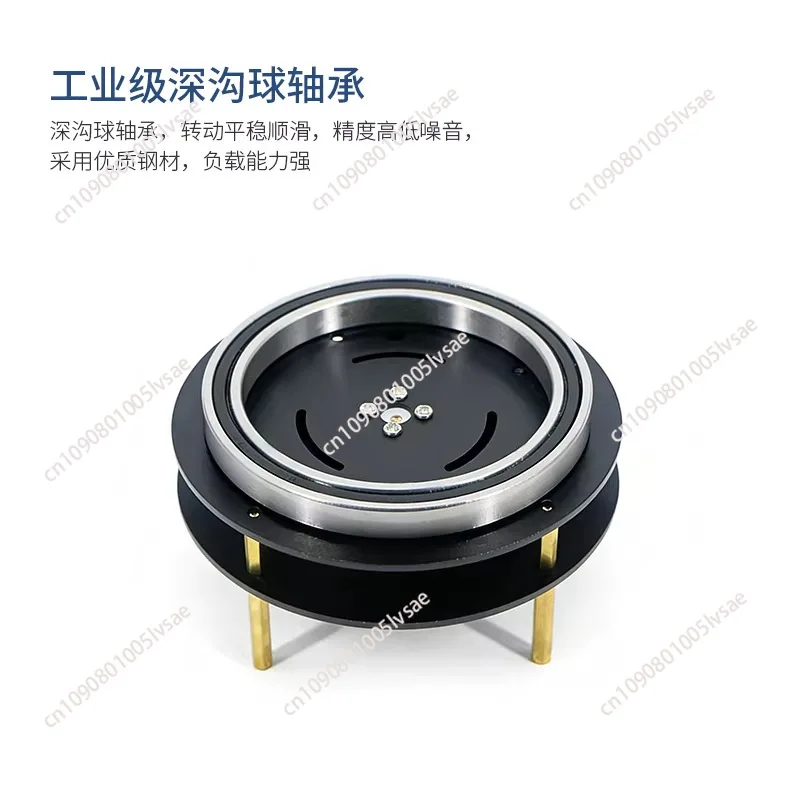 360° Motorized Rotating Turntable with 2-Axis Pan-Tilt - All Metal Bracket & Bearing System for Camera Mounting