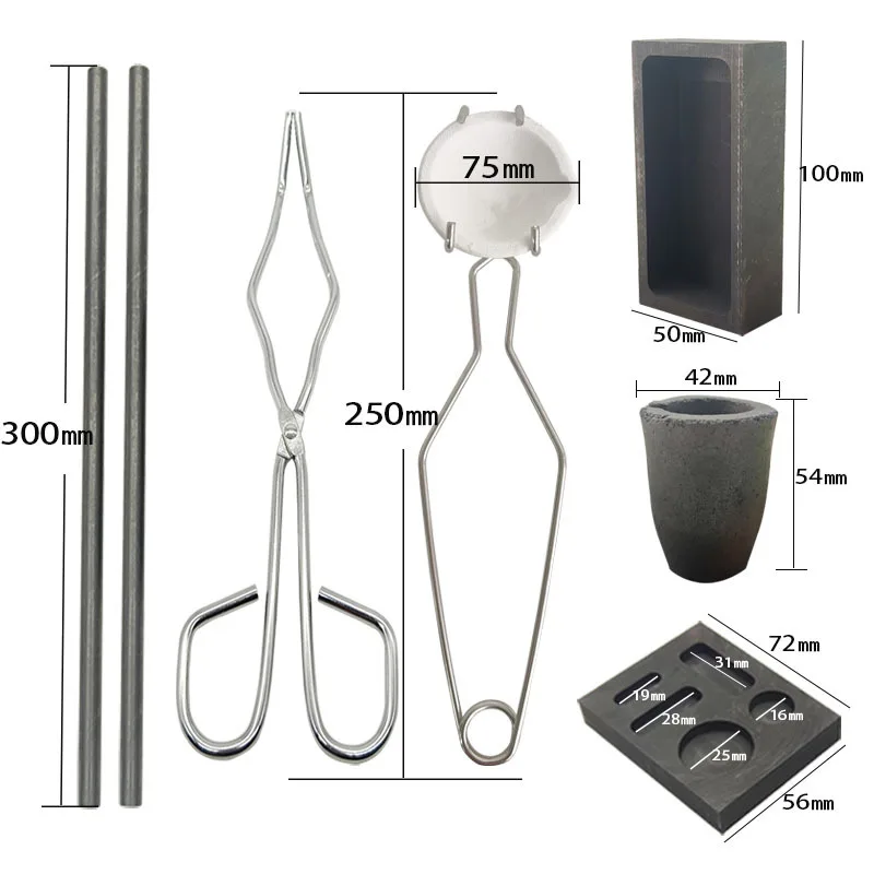Gold and silver melting kit gold and silver ingot mold gold striking tools