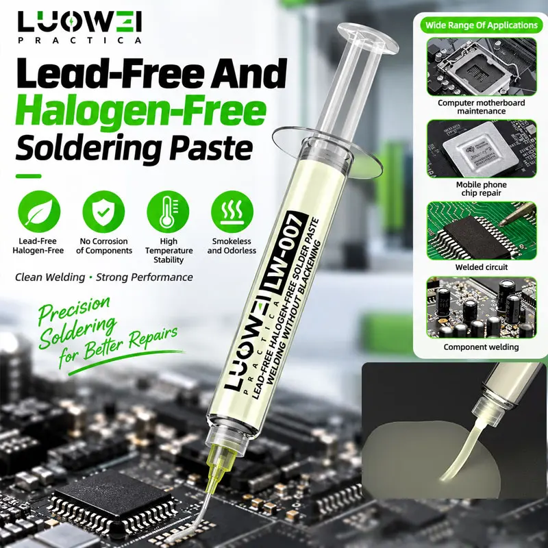 LUOWEI LW-007 Bleifreies Halogenfreies Lötfutteröl Nicht-Korrosiv für Telefon-PCB-IC-Motherboard-Lötarbeiten und Reparaturen – Detail 1