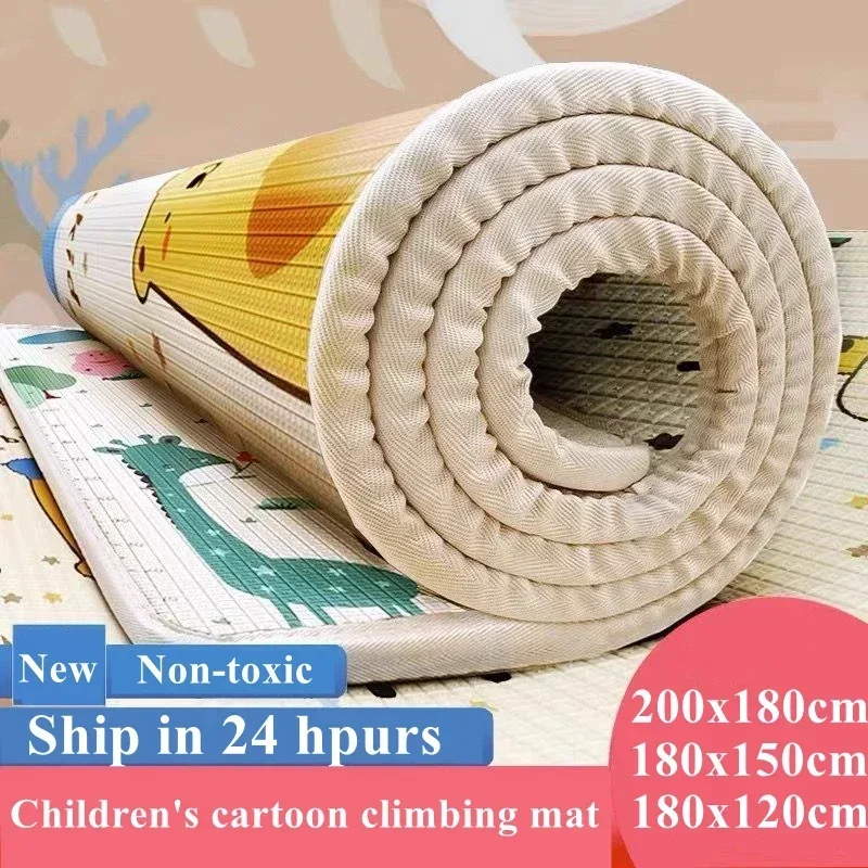 New Thick 1cm/0.5cm Environmentally Friendly Baby Crawling Play Mats Folding Mat Carpet Play Mat for Children's Safety Rug Gifts