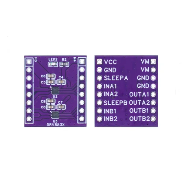 DRV8837 Ein- oder Zwei-Wege-DC-H-Brücke-Motortreiber 1,8 A Schrittmotor-Treibermodul