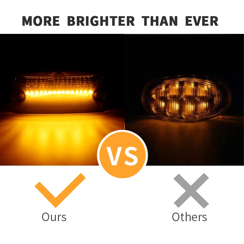 2 قطعة ديناميكية وامض Led الجانب ماركر الوامض ل DAF 45/55 LF 65/75/85 CF 85/95 95/105 XF ل جيب شيروكي II (XJ) بدوره مصباح