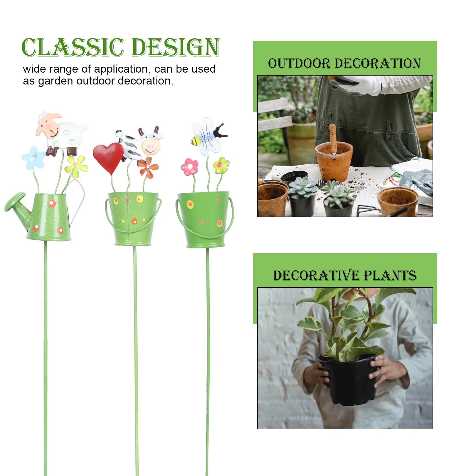 3 قطعة علامات النباتات المعدنية ل أواني الزهور بونساي حديقة ساحة في الهواء الطلق الربيع زينة زهرة حصص الحديد الفن حلية البستنة